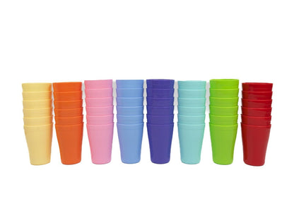 Buzztrove Reusable unbreakable plastic cups 300ml & 420ml party picnic tableware cups