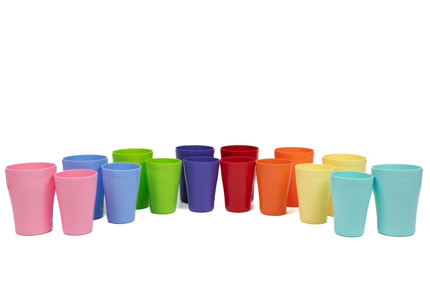 Buzztrove Reusable unbreakable plastic cups 300ml & 420ml party picnic tableware cups