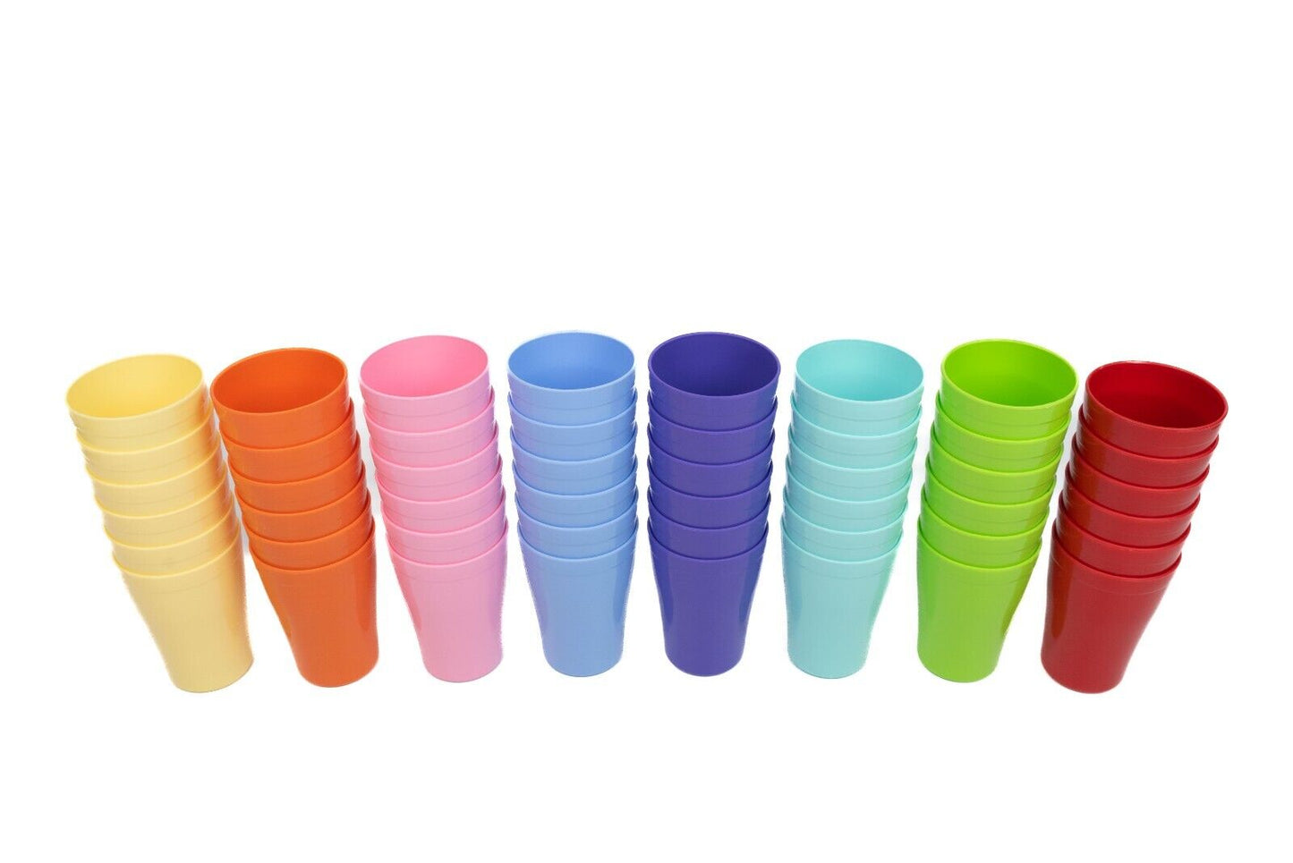 Buzztrove Reusable unbreakable plastic cups 300ml & 420ml party picnic tableware cups