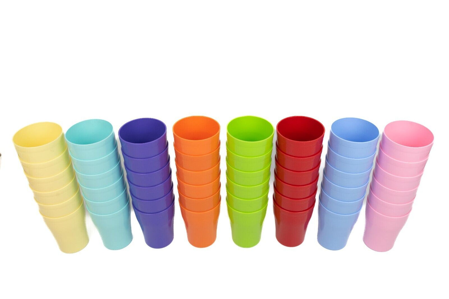 Buzztrove Reusable unbreakable plastic cups 300ml & 420ml party picnic tableware cups