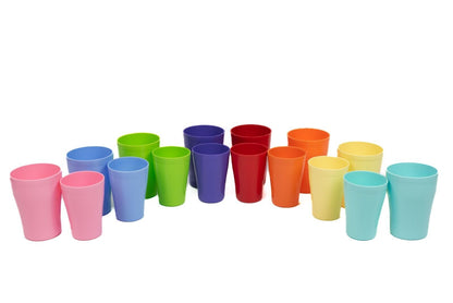 Buzztrove Reusable unbreakable plastic cups 300ml & 420ml party picnic tableware cups