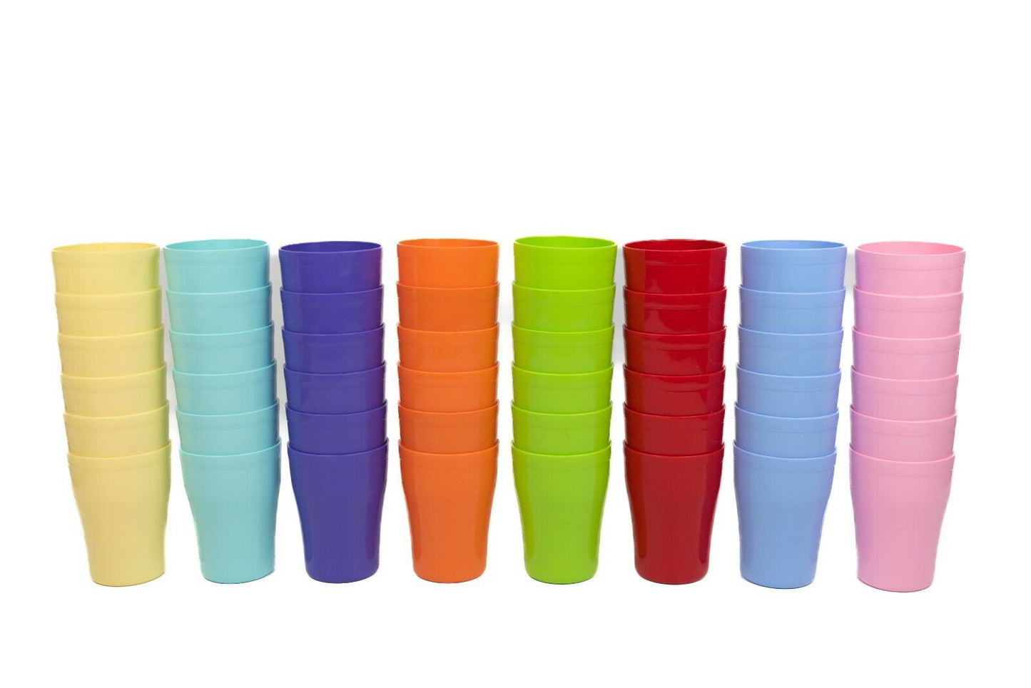 Buzztrove Reusable unbreakable plastic cups 300ml & 420ml party picnic tableware cups