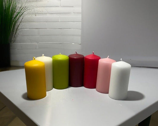 Unscented Pillar Candles - Church Candle Long Burning Hours