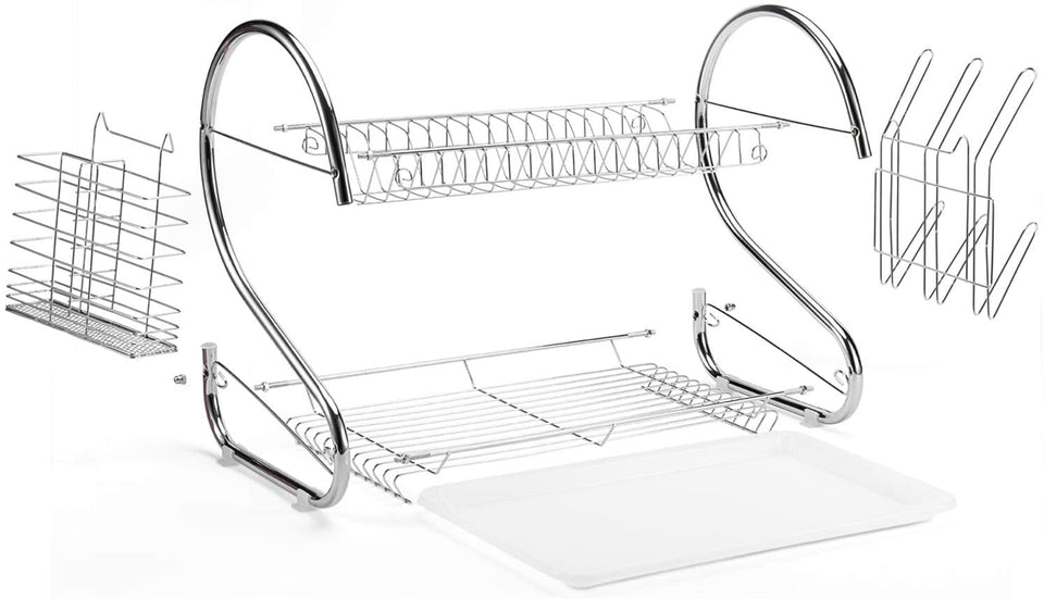 Dish Drainer Rack Chrome Plated