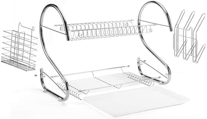 Dish Drainer Rack Chrome Plated