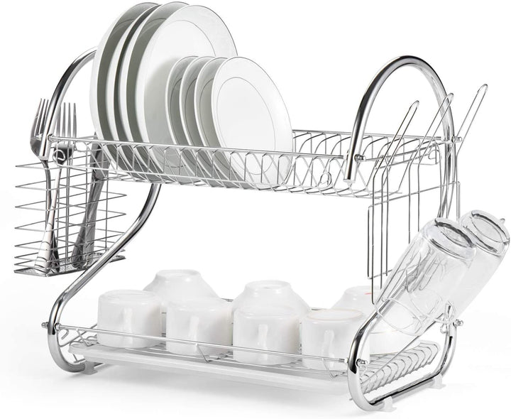 Dish Drainer Rack Chrome Plated