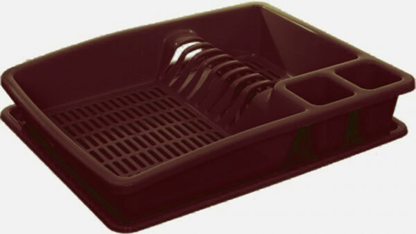 Buzztrove Plastic Dish drainer with drip tray utensil plate holder dish rack drainer - Image 12