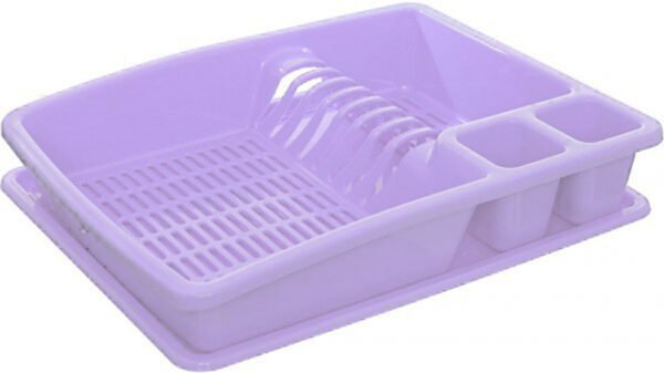 Buzztrove Plastic Dish drainer with drip tray utensil plate holder dish rack drainer - Image 10