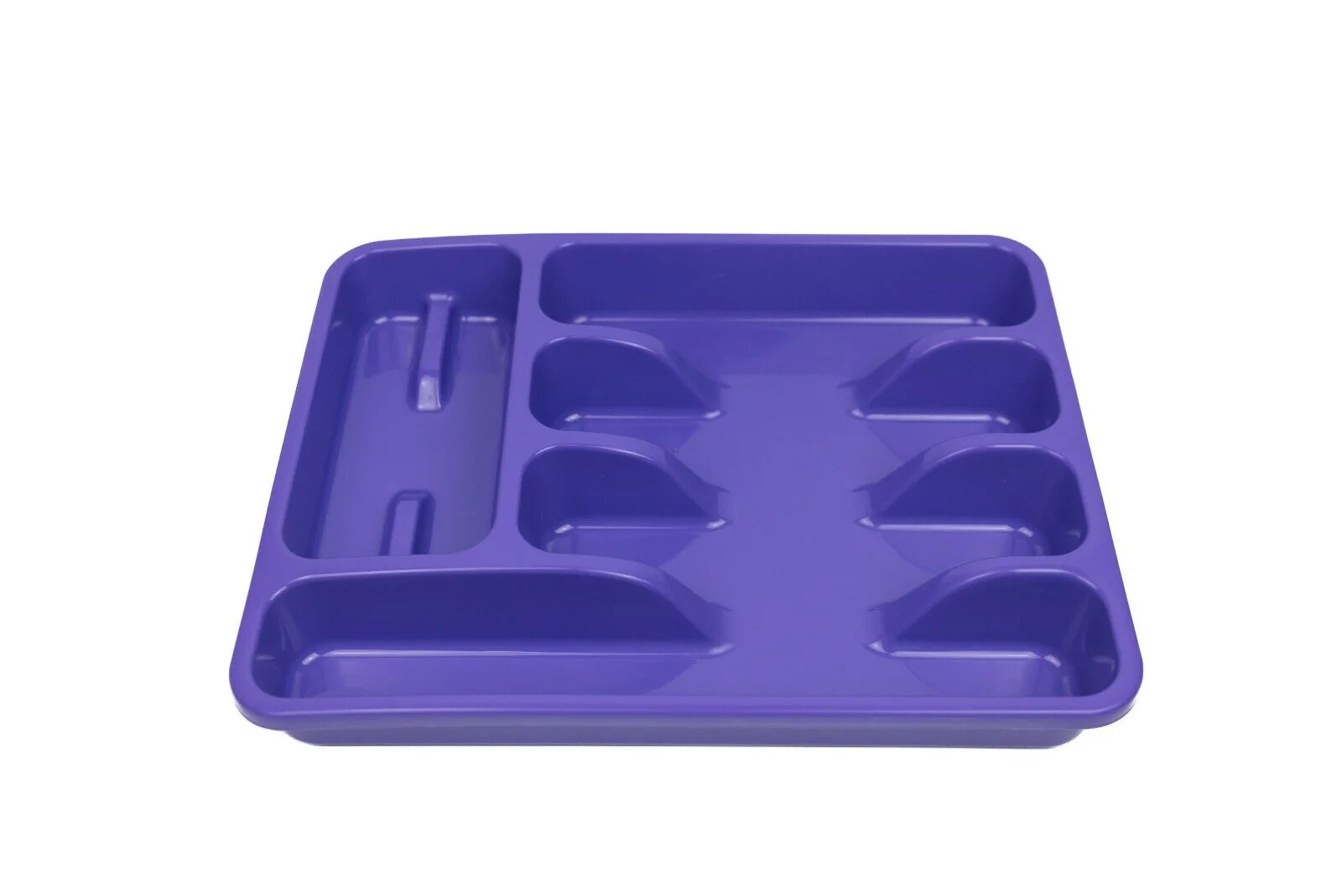 Plastic Kitchen Cutlery Tray Organiser Rack Holder Drawer Insert Tidy Storage - Image 2