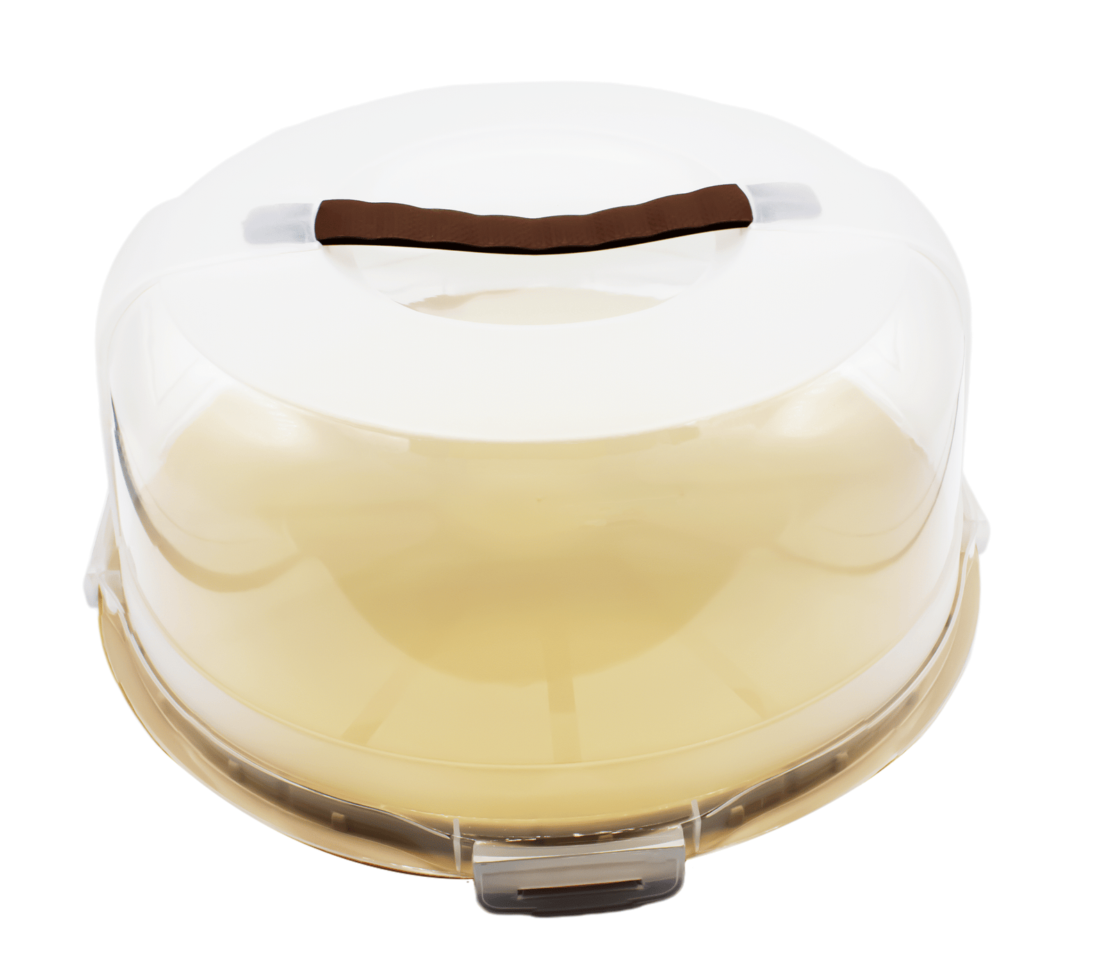 Cake Carrier with Base And Handle, Semi Transparent Dome & Secure Locking Lid, for Cakes, Pies & Pastries) - Image 5