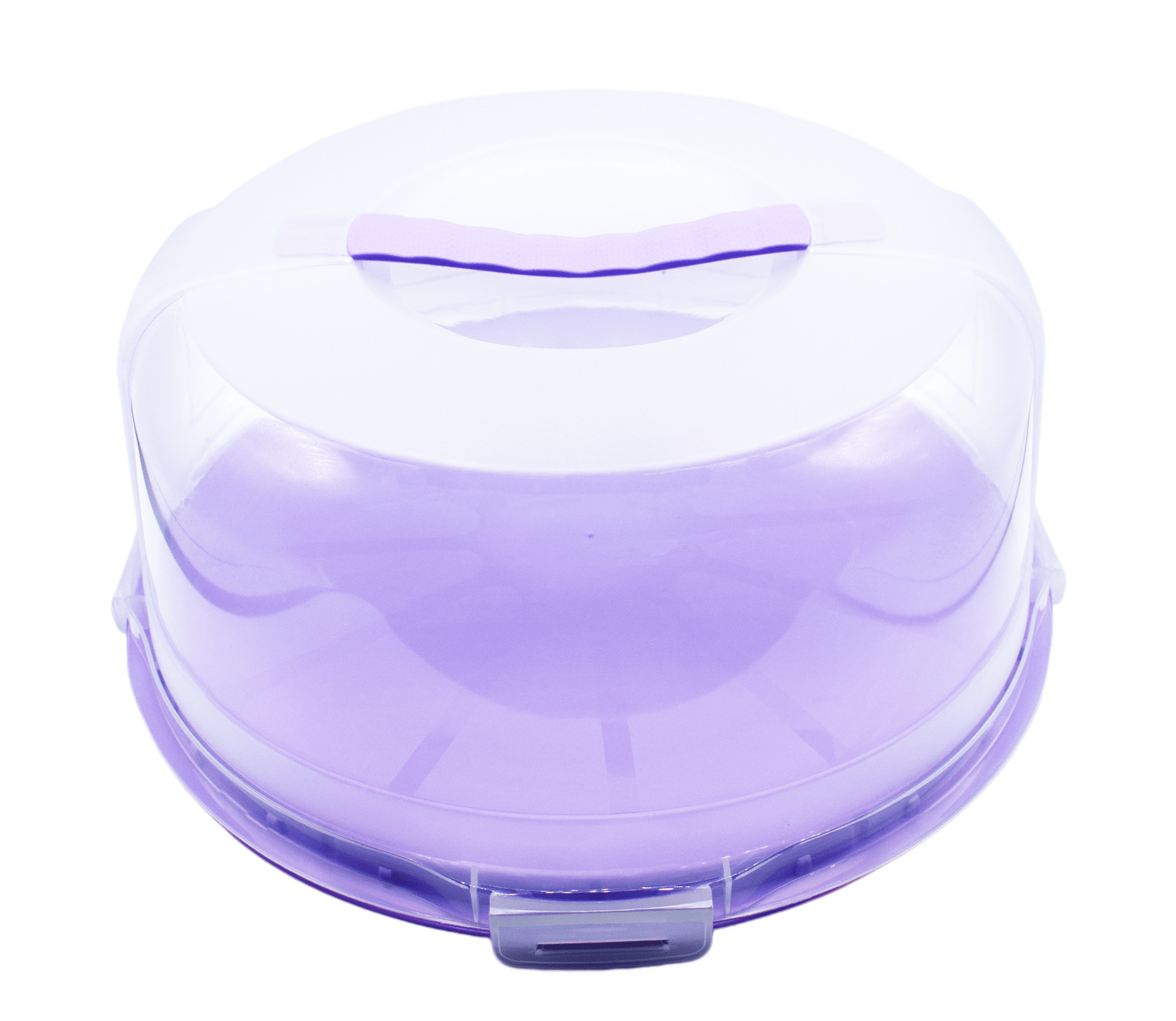 Cake Carrier with Base And Handle, Semi Transparent Dome & Secure Locking Lid, for Cakes, Pies & Pastries) - Image 3