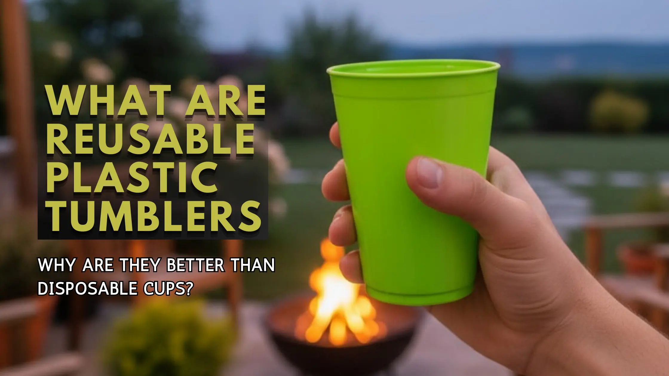 Read more about the article What Are Reusable Plastic Tumblers & Why Are They Better Than Disposable Cups?