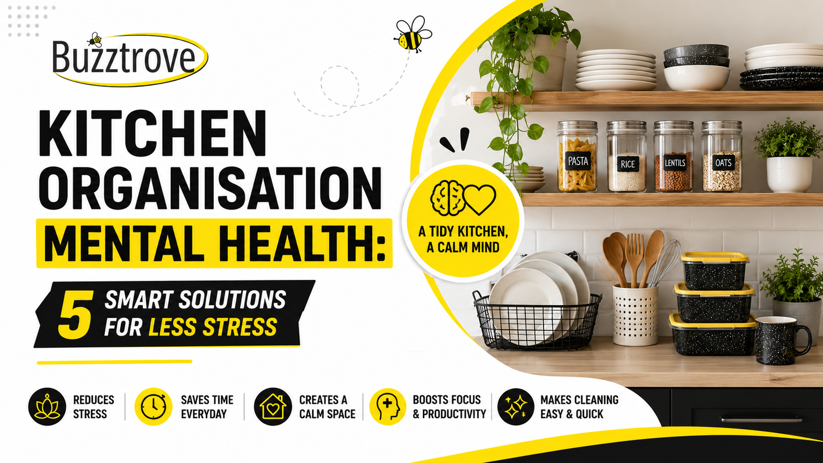 You are currently viewing Kitchen Organisation Mental Health: 5 Smart Solutions for Less Stress